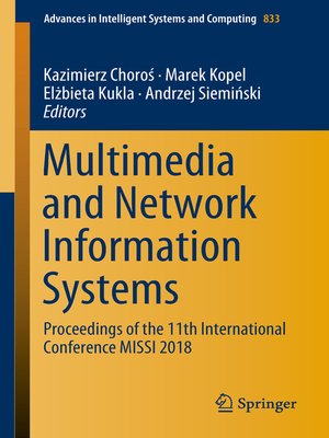 cover image of Multimedia and Network Information Systems